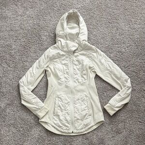 The North Face Women's Off White Hooded Jacket - Size XS
